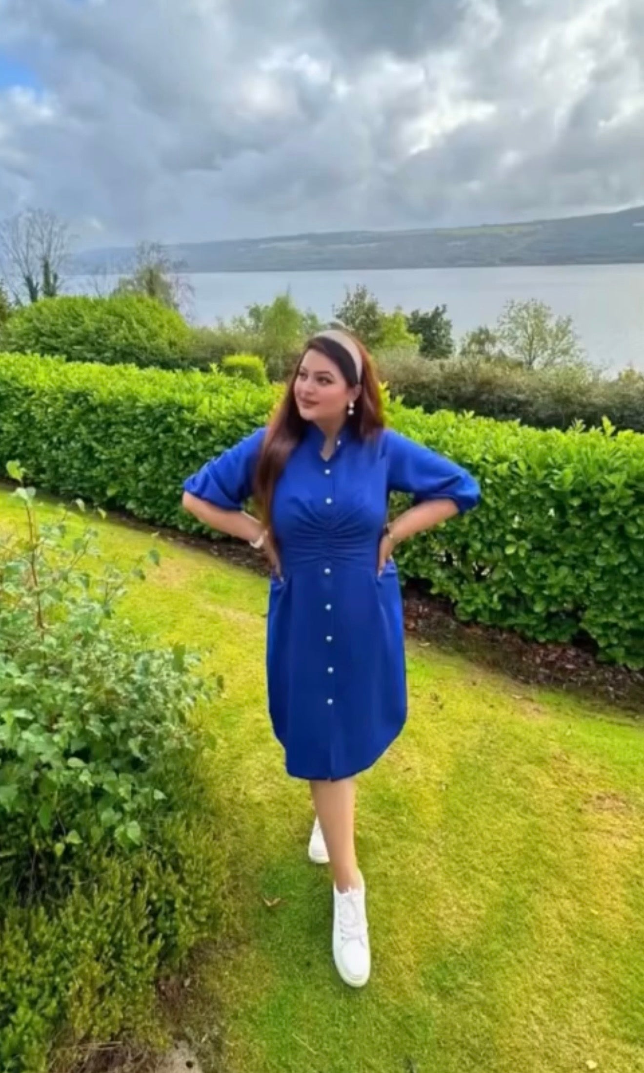 @mbm_makeup_studio in our Bespoke Comfortable  Vacation Wear Dress.