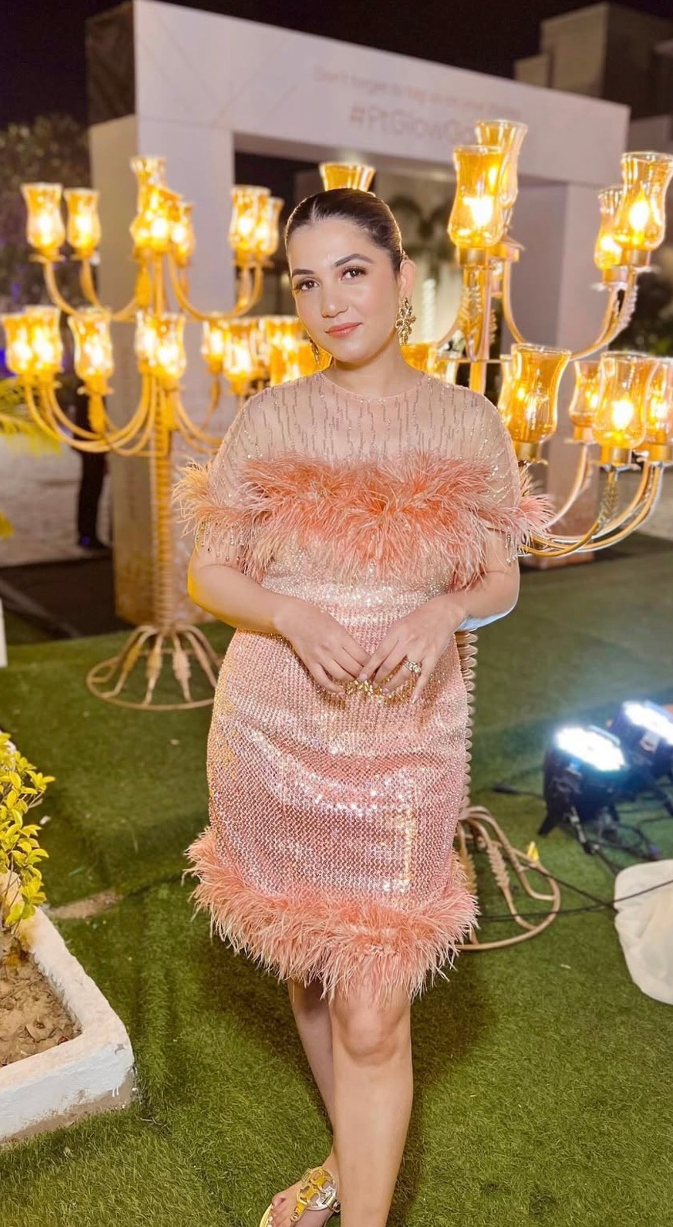 Channeling Boldness and style , @design_aqua_studio looking effortless in our ombre statement piece .