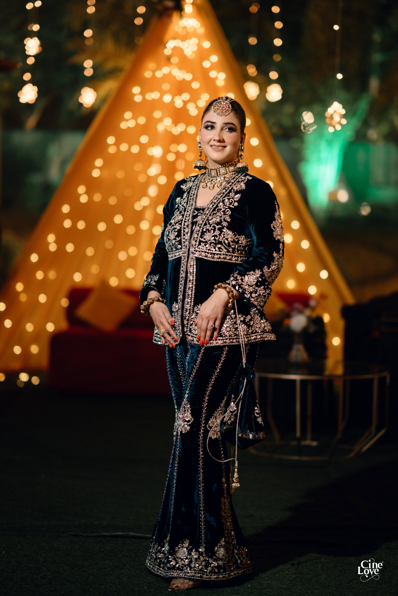 Traditional–Modern Velvet Co-ord Set